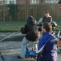 December 21 and 22... 100% exterior days. We cleared the snow in the morning of the 22nd. Handholding an EX3 with camera assistant Ryan Geddis behind and Director Thabo on monitor.
